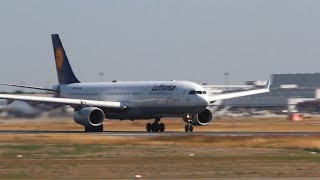 Incredible Lufthansa A330 takeoff at Frankfurt International [upl. by Chryste]