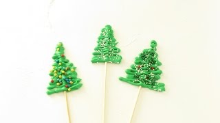 EASY royal icing Christmas trees  alberi di Natale in ghiacchia reale FACILI [upl. by Ymmat442]