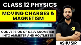 Class 12 Physics  Moving Charges amp Magnetism  Conversion Of Galvanometer Into Ammeter amp Voltmeter [upl. by Deevan291]