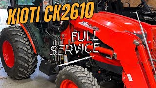 How To Kioti CK2610 Full Service [upl. by Labana]