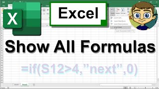 Display All Formulas in Excel [upl. by Elletnuahs51]