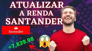 Como atualizar a renda no Santander [upl. by Adekahs]