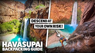 Mooney Falls  Scariest Waterfall Hike in America Havasu Falls Backpacking Guide [upl. by Euqcaj196]