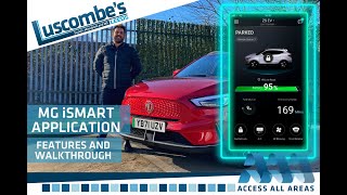 MG iSmart app  Features and Walkthrough on MG ZS EV 2022  Luscombe Motors [upl. by Crutcher]