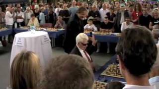 Boris Spassky simultaneous exhibition Zurich 2009 [upl. by Assirek]