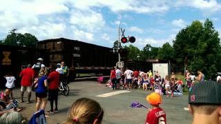 CSX Waxhaw July 4th 2014 Parade Freight Train [upl. by Hortensa]