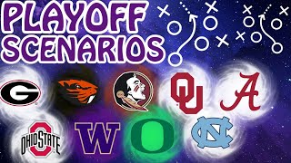 College Football Playoff Scenarios Entering Week 8 [upl. by Luther754]