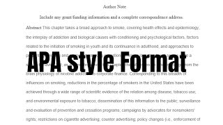 How To Write Paper In APA Format  Apa Format Essay Example  Apa Format [upl. by Anicnarf]