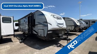 USED 2021 Forest River Cherokee Alpha Wolf 26DBHL Travel Trailer Walk Through  Pataskala [upl. by Yenhoj]