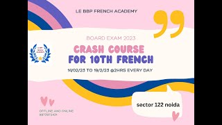 french 10th board exam 20222023 part 01 [upl. by Verger965]