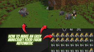 How to make an easy crop farm automatic minecraft 1192 java  fgcobra [upl. by Crow317]