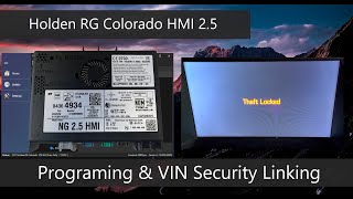 20172020 Holden RG Colorado HMI 25 Programming and VIN Security Linking [upl. by Nigem]