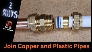 The Ultimate Trick to Connect Plastic and Copper Pipes [upl. by Siuqramed]