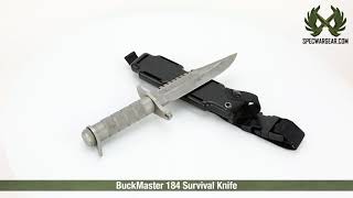 BuckMaster 184 Survival Knife [upl. by Nilloc800]