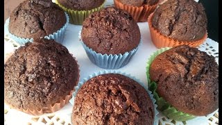 Ricetta muffin al cioccolato con scaglie di cioccolato [upl. by Aneerahs]