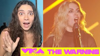 Singer FIRST TIME Reaction to The Warning  Evolve  2023 VMAs [upl. by Ykcub]