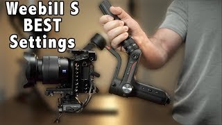 BEST Settings For SMOOTH amp STABLE Footage  Zhiyun Weebill S Gimbal [upl. by Eiten]