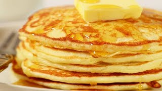 Pancakes Recipe Demonstration  Joyofbakingcom [upl. by Pliner]