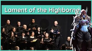 World of Warcraft  Lament of the Highborne Performed by NJGSO [upl. by Kathye]