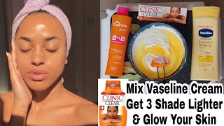 Mixing vaseline body lotion to get 3 shade lighter for a Brighter amp GLOWING SKIN [upl. by Urias]