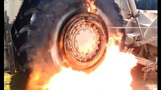 Ether Tire Mounting Explosion Compilation [upl. by Olihs]