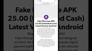 Fake Phonepe Apk 2024  Fake Phonepe Apk Download  Fake Phonepe Kaise Download Kare phoneinfo [upl. by Atnahc192]