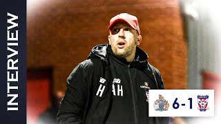 💬 Post Match Interview  Adam Hinshelwood  Altrincham FC [upl. by Setsero646]