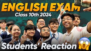 Students Reaction 😱  ENGLISH Class 10th Boards 2024 I Shobhit Nirwan [upl. by Bunow]