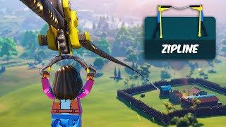 HOW to make a ZIPLINE in LEGO Fortnite [upl. by Sternberg]