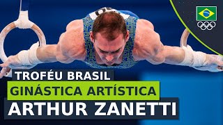 TRÓFEU BRASIL DE GINÁSTICA ARTÍSTICA 2023  Arthur Zanetti se apresenta nas argolas [upl. by Averill]