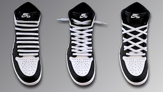 3 COOL WAYS TO LACE NIKE AIR JORDAN 1 HIGH  Jordan 1 High Lacing [upl. by Manvel]