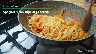 Primo veloce  spaghetti con sugo di peperoni [upl. by Eillil]