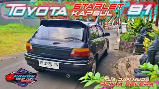 Toyota Starlet Kapsul 1991 penerus Starlet Kotak Mobil tua irit dan bandel  selera tua dan muda [upl. by Nallek217]