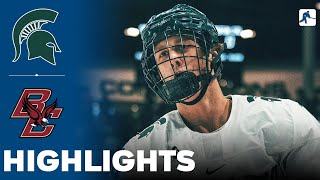 Michigan State vs Boston College  NCAA College Hockey  Highlights  October 12 2024 [upl. by Martreb770]