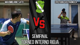 Cristian Castagnola vs Maximiliano Sato  SEMIFINAL A  3° Torneo Interno Rioja [upl. by Assirolc]