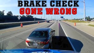 BRAKE CHECK GONE WRONG Police Justice amp Instant Karma Insurance Scams [upl. by Noelyn783]