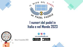 Mr Padel Paddle i numeri del Padel in Italia e nel mondo [upl. by Anits]