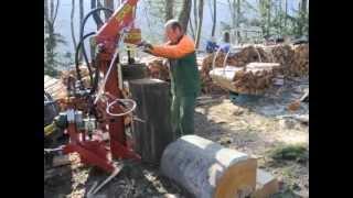 Holzspalter  Spaltmaschine GROWI GS 25 mit Funkwinde [upl. by Jerrylee54]