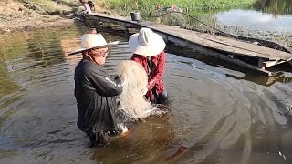 OLHA A QUANTIDADE DE PEIXES QUE SAIU NA TARRAFADA PESCARIA NO POÇO DA LAGOA [upl. by Trebma]