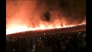 奈良 “若草山の山焼き” 2020125 MtWakakusayama Burning Festival（JPNNARA） [upl. by Joses]