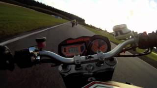 KTM 990 Superduke on a race track [upl. by Delogu]