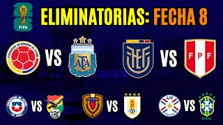 FECHA 8 Eliminatorias 2026 ¿Quiénes son los FAVORITOS para ganar [upl. by Iggie124]