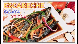 HOW TO COOK ESCABECHE  Bisaya Style Filipino Sweet and Sour Fish Recipe [upl. by Verile667]