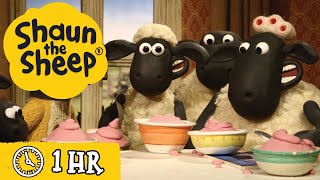 Shaun the Sheep 🐑 Full Episodes 🍨 Food amp Giant Sheep 🍅 Cartoons for Kids [upl. by Grassi]