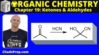 199b Addition of HCN Cyanohydrin Formation [upl. by Seaddon96]