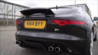 Jaguar FType R Coupe Rear Spoiler Opening amp Closing [upl. by Sualokcin]