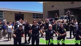 Norfolk police dance to Uptown Funk in lip sync battle [upl. by Hwu]