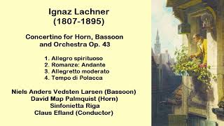 Ignaz Lachner 18071895  Concertino for Horn Bassoon and Orchestra Op 43 [upl. by Nyleve]