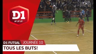 D1 Futsal journée 10  Tous les buts [upl. by Alrats173]