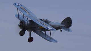 Gloster Gladiator at Old Warden 31st August 2024 [upl. by Constancia]